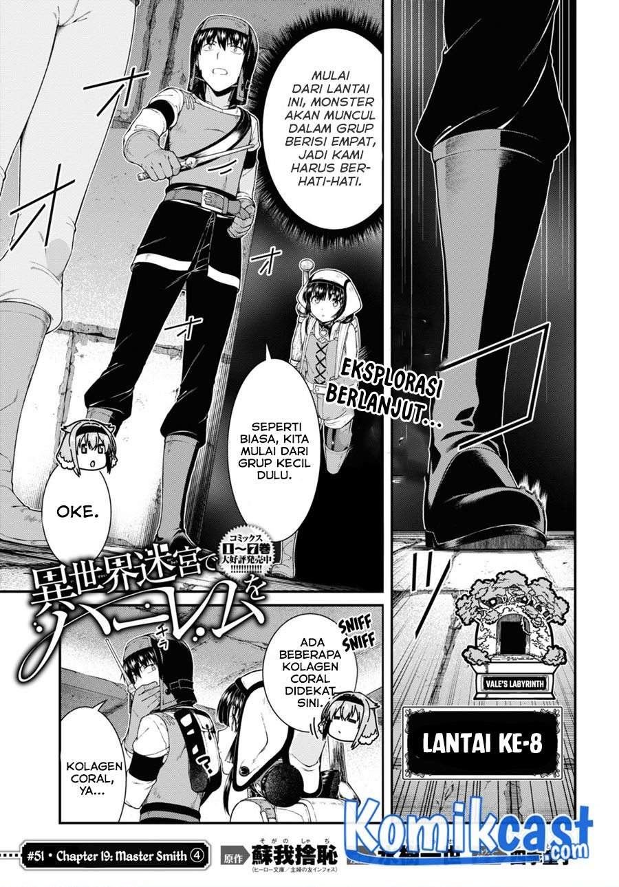 Komik Isekai Meikyuu de Harem wo Chapter 51 gambar 1