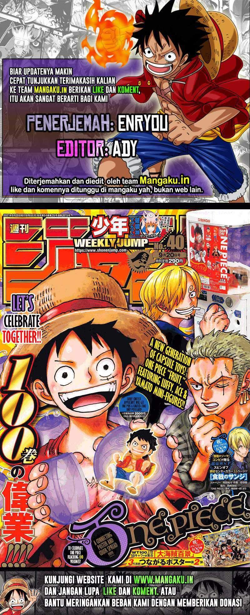 Komik One Piece Chapter 1024 gambar 1