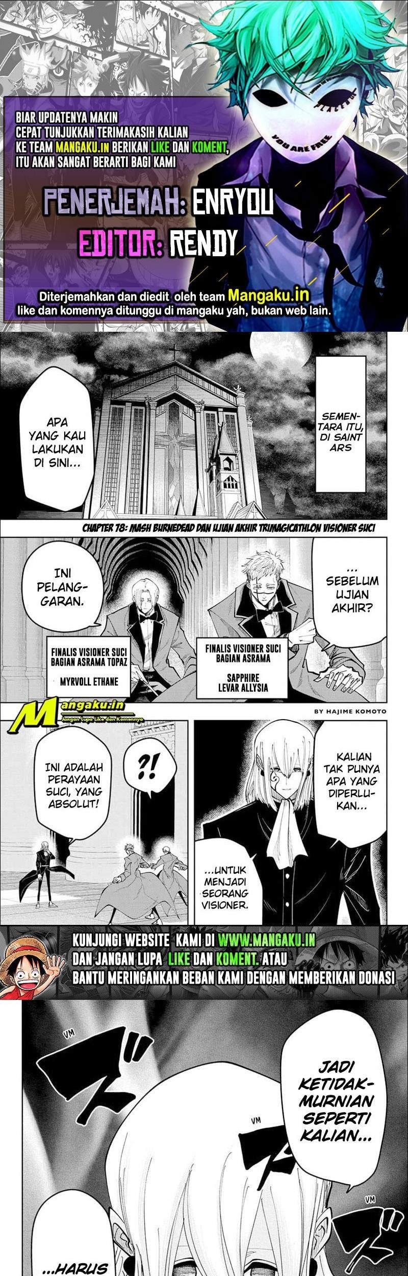 Komik Mashle: Magic and Muscles Chapter 78 gambar 1
