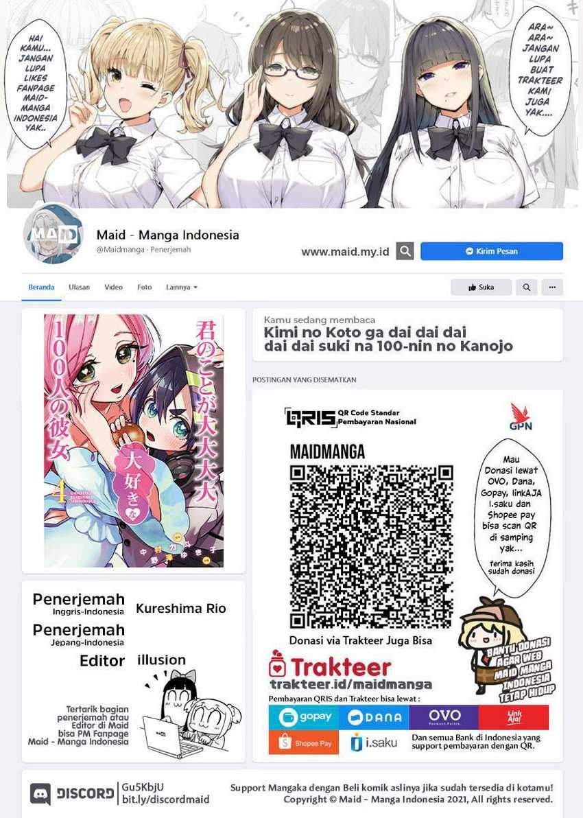 Manga Kimi no Koto ga Dai Dai Dai Dai Daisuki na 100-ri no Kanojo Chapter 57 gambar 2