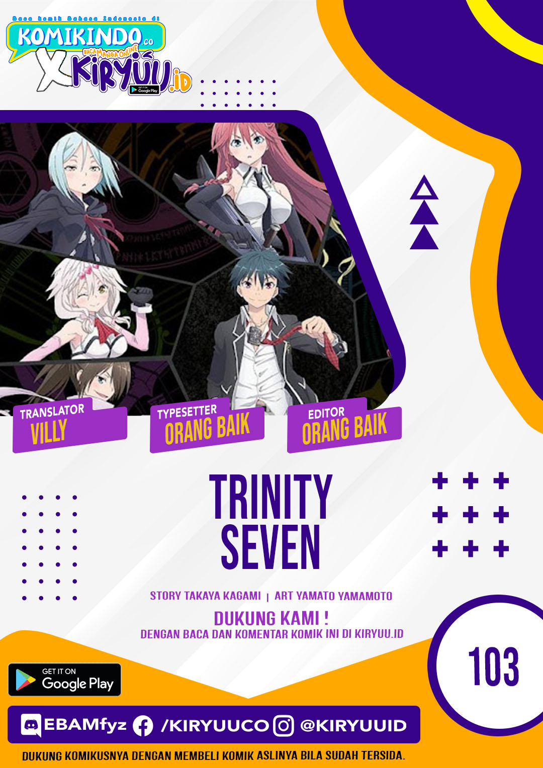 Komik Trinity Seven Chapter 104 gambar 1
