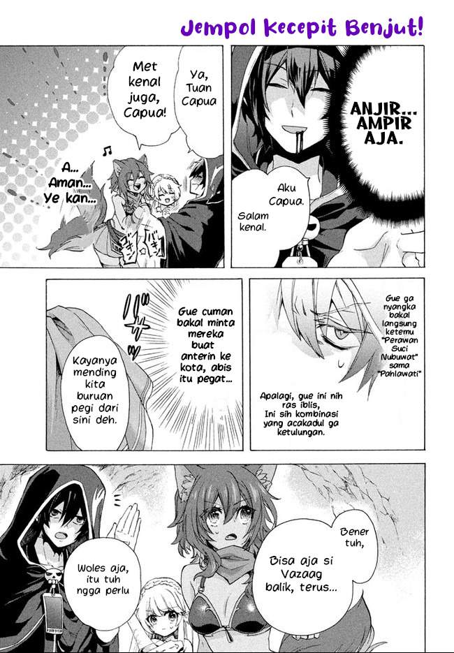 “Kukuku… He is the weakest of the Four Heavenly Monarchs.” I was dismissed from my job but somehow I became the master of a hero and a holy maiden. Chapter 2.1 - Halaman 10