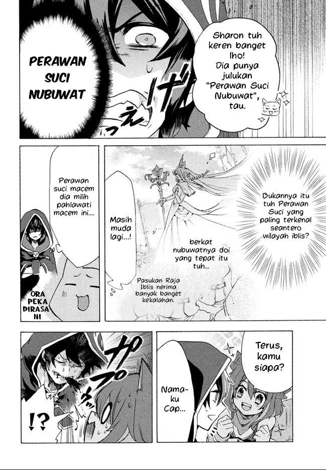 “Kukuku… He is the weakest of the Four Heavenly Monarchs.” I was dismissed from my job but somehow I became the master of a hero and a holy maiden. Chapter 2.1 - Halaman 9