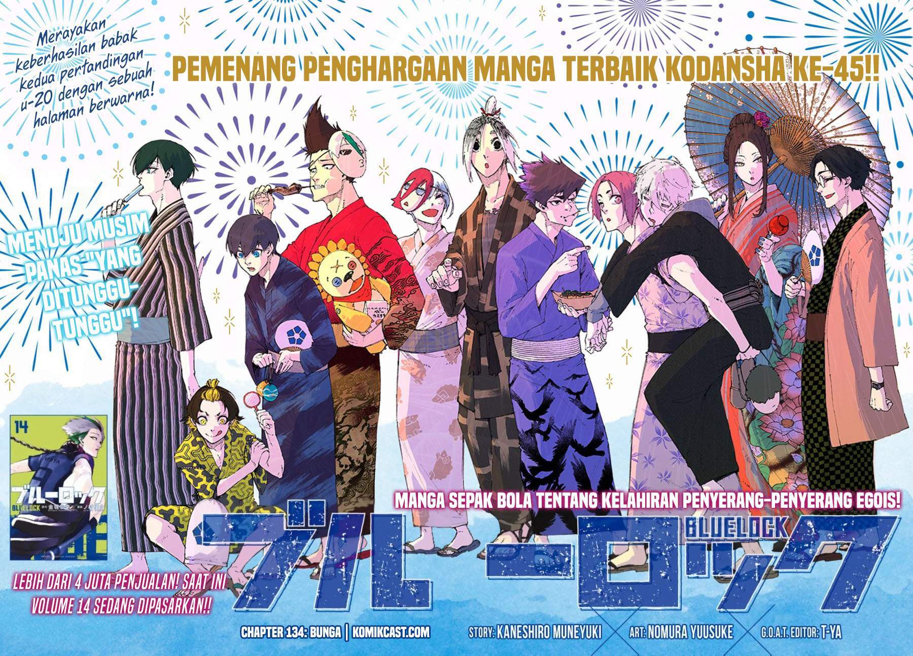 Komik Blue Lock Chapter 134 gambar 1