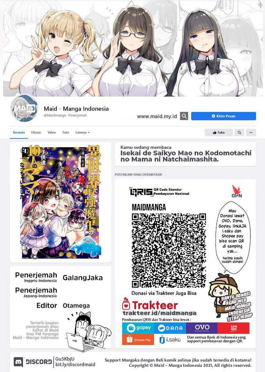 Manga Isekai de Saikyo Mao no Kodomotachi no Mama ni Natchaimashita. Chapter 12 gambar 2