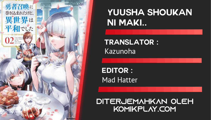 Komik Yuusha Shoukan ni Makikomareta kedo, Isekai wa Heiwa deshita Chapter 13.5 gambar 1