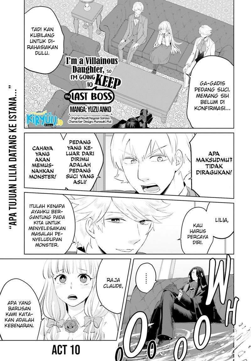 Komik I’m a Villainous Daughter so I’m going to keep the Last Boss Chapter 10 gambar 1