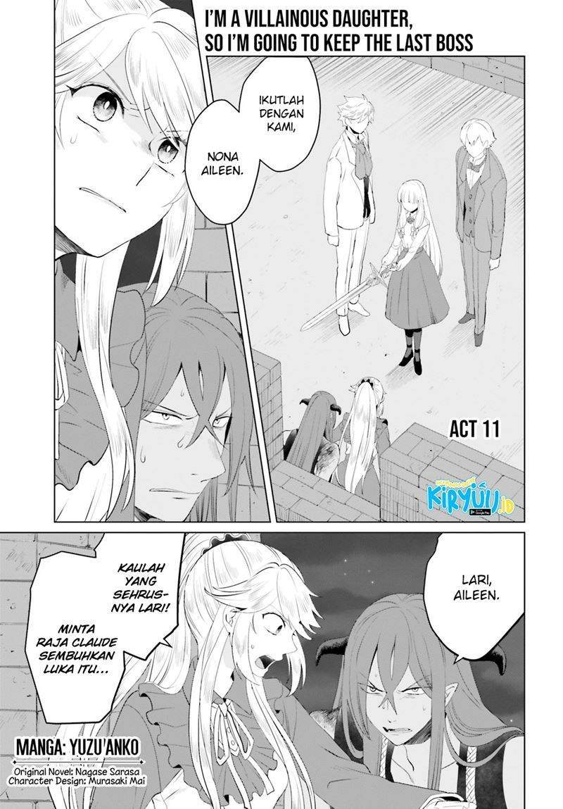 Komik I’m a Villainous Daughter so I’m going to keep the Last Boss Chapter 11 gambar 1