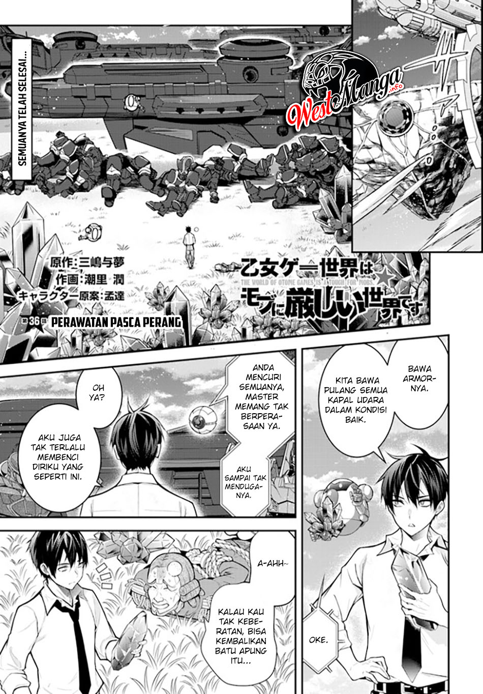 Manga Otome Game Sekai wa Mob ni Kibishii Sekai Desu Chapter 36 gambar 2