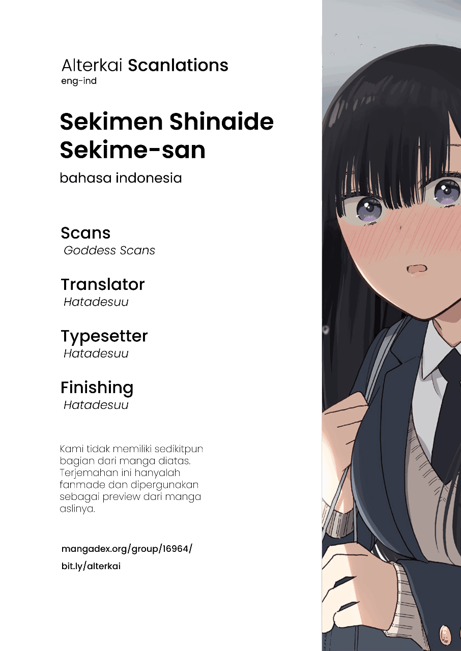 Komik Sekimen Shinaide Sekime-san (Serialization) Chapter 9 gambar 1