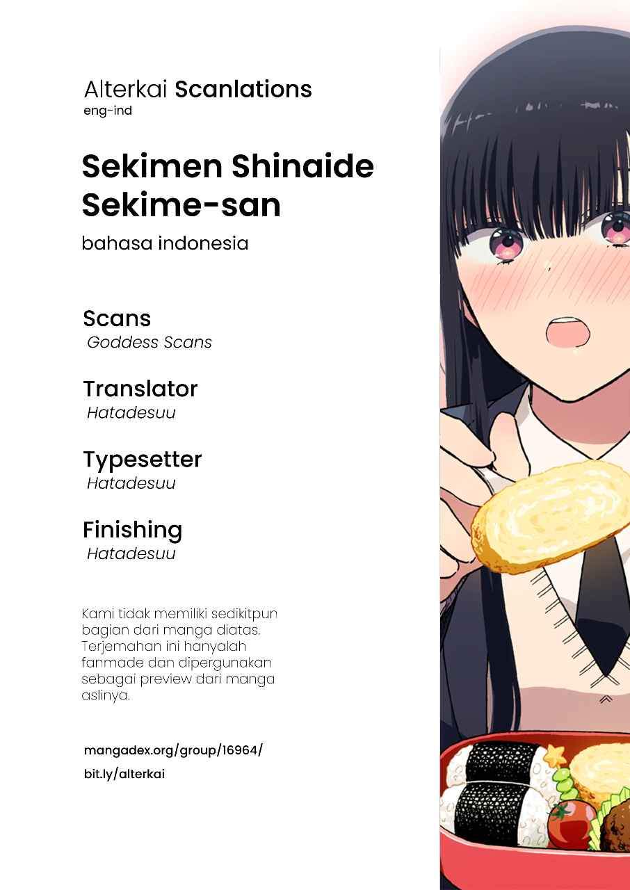 Komik Sekimen Shinaide Sekime-san (Serialization) Chapter 8 gambar 1