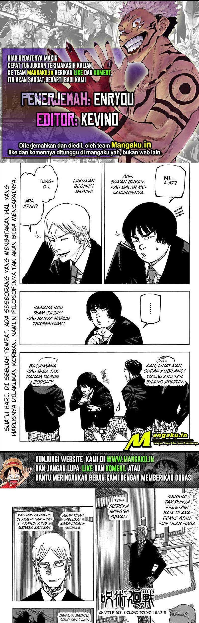 Komik Jujutsu Kaisen Chapter 163 gambar 1