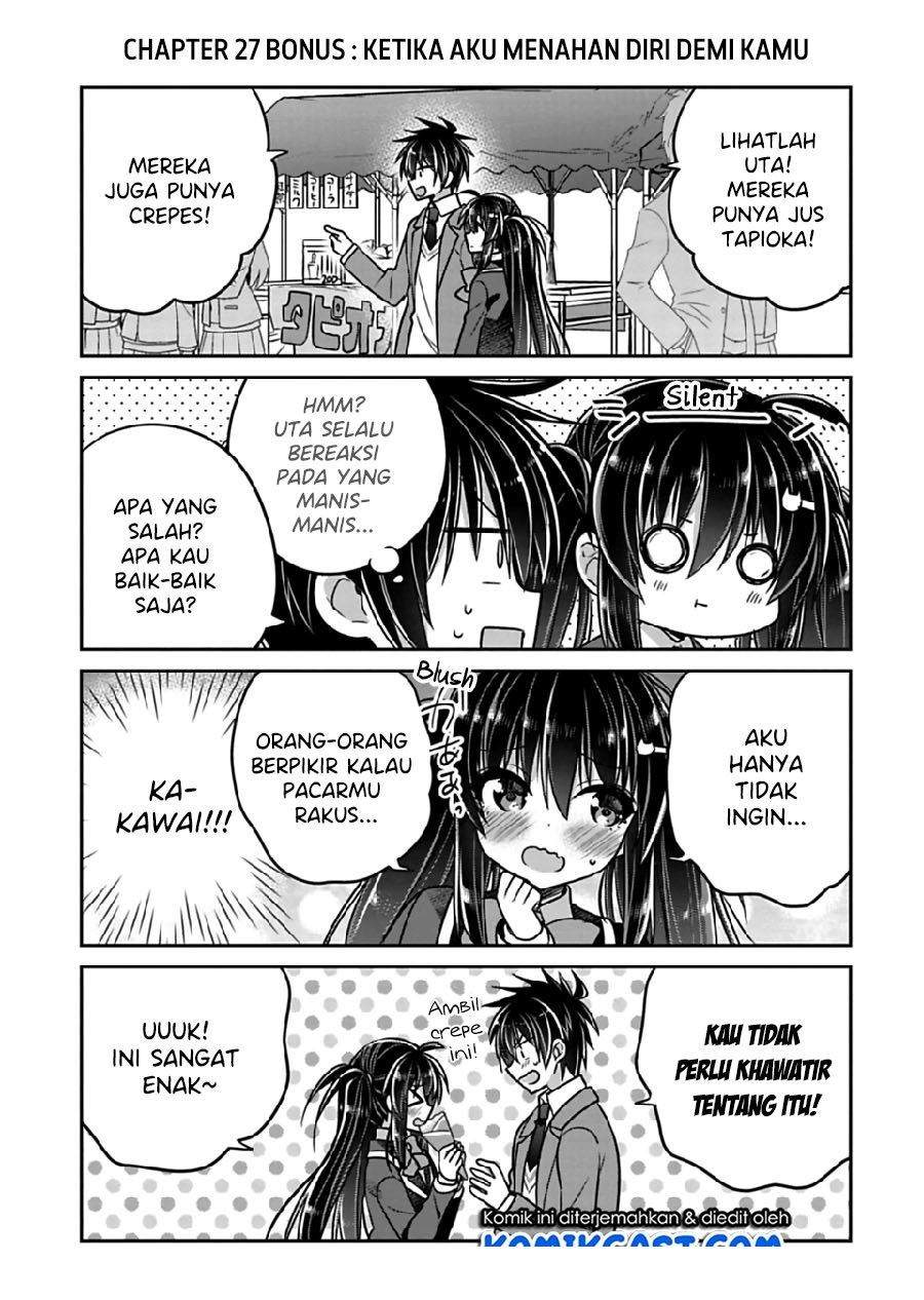 Komik Siscon Ani to Brocon Imouto ga Shoujiki ni Nattara Chapter 27.1 gambar 1