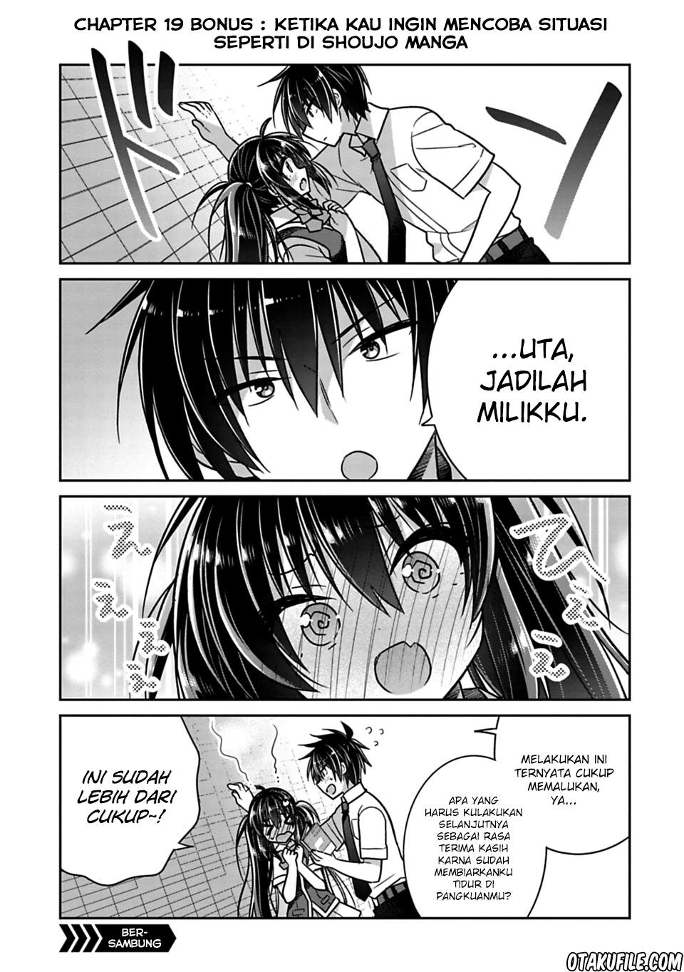 Komik Siscon Ani to Brocon Imouto ga Shoujiki ni Nattara Chapter 19.1 gambar 1