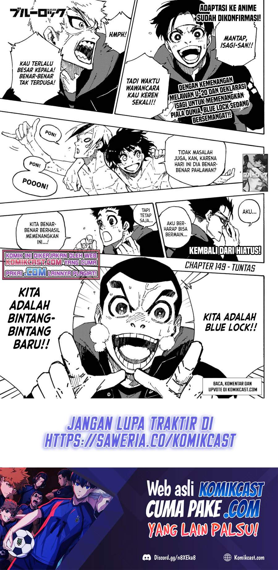 Manga Blue Lock Chapter 149. gambar 2