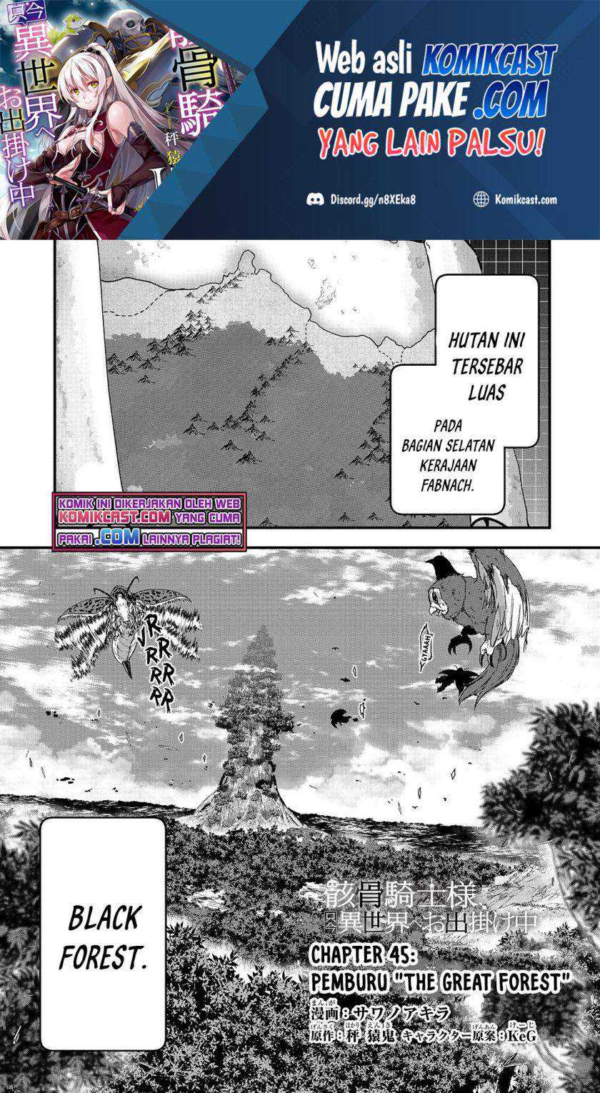 Manga Gaikotsu Kishi-sama, Tadaima Isekai e Odekake-chuu Chapter 45 gambar 2