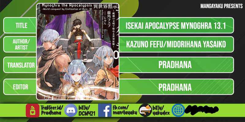 Komik Isekai Apocalypse MYNOGHRA ~The conquest of the world starts with the civilization of ruin~ Chapter 13.1 gambar 1