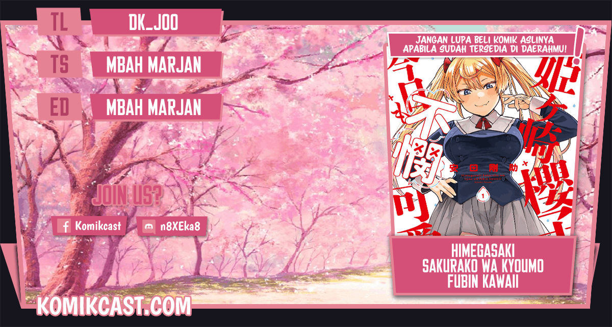 Komik Himegasaki Sakurako wa Kyoumo Fubin Kawaii! Chapter 15 gambar 1