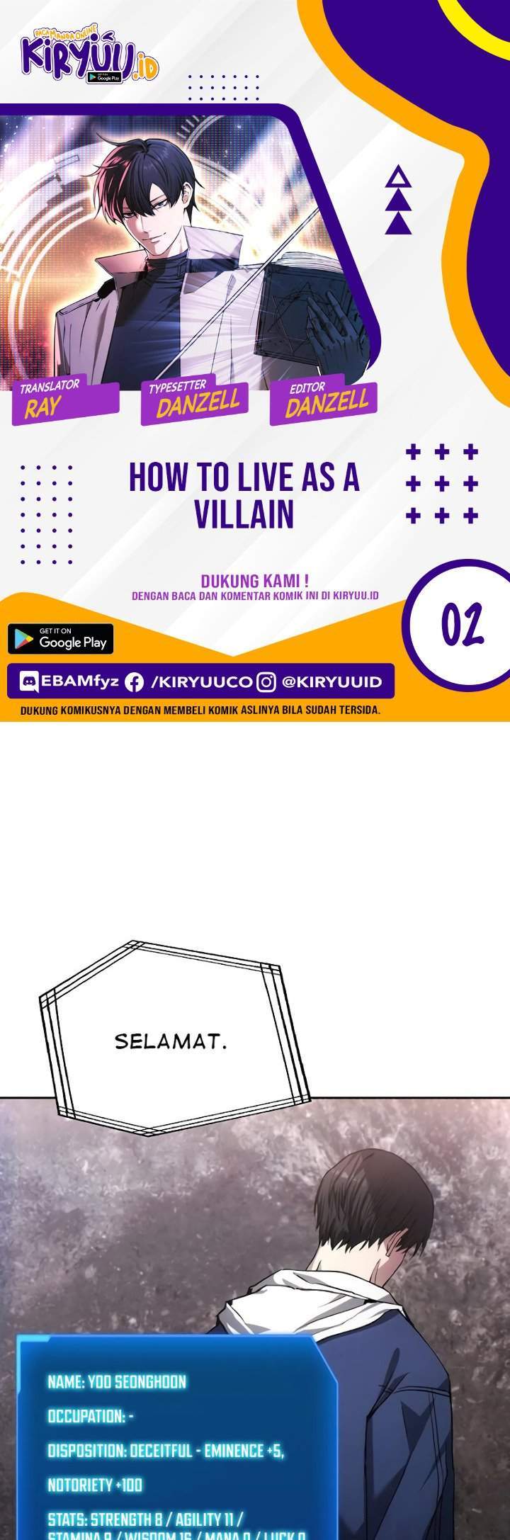 Komik How to Live as a Villain Chapter 2 gambar 1