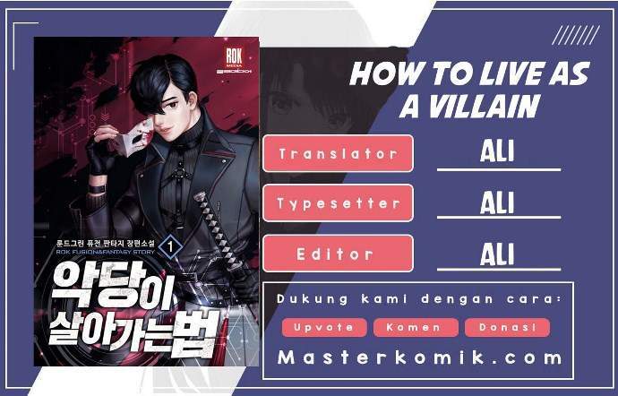 Komik How to Live as a Villain Chapter 1 gambar 1
