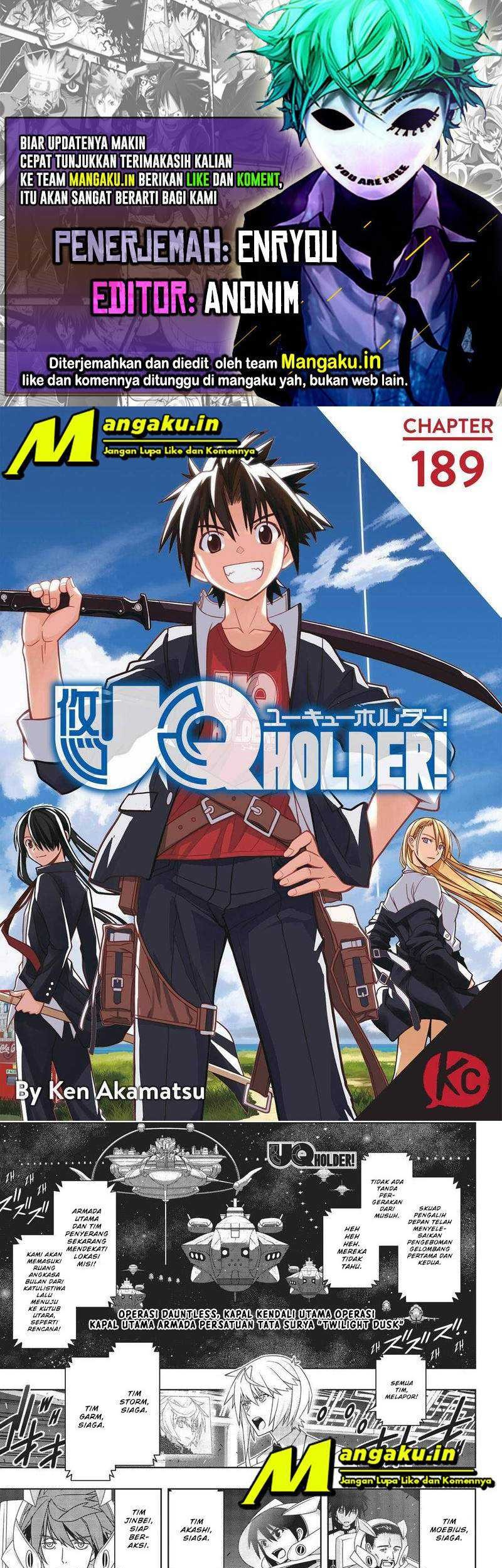 Komik UQ Holder! Chapter 189.1 gambar 1