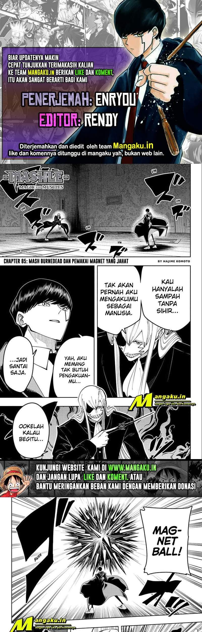 Komik Mashle: Magic and Muscles Chapter 85 gambar 1