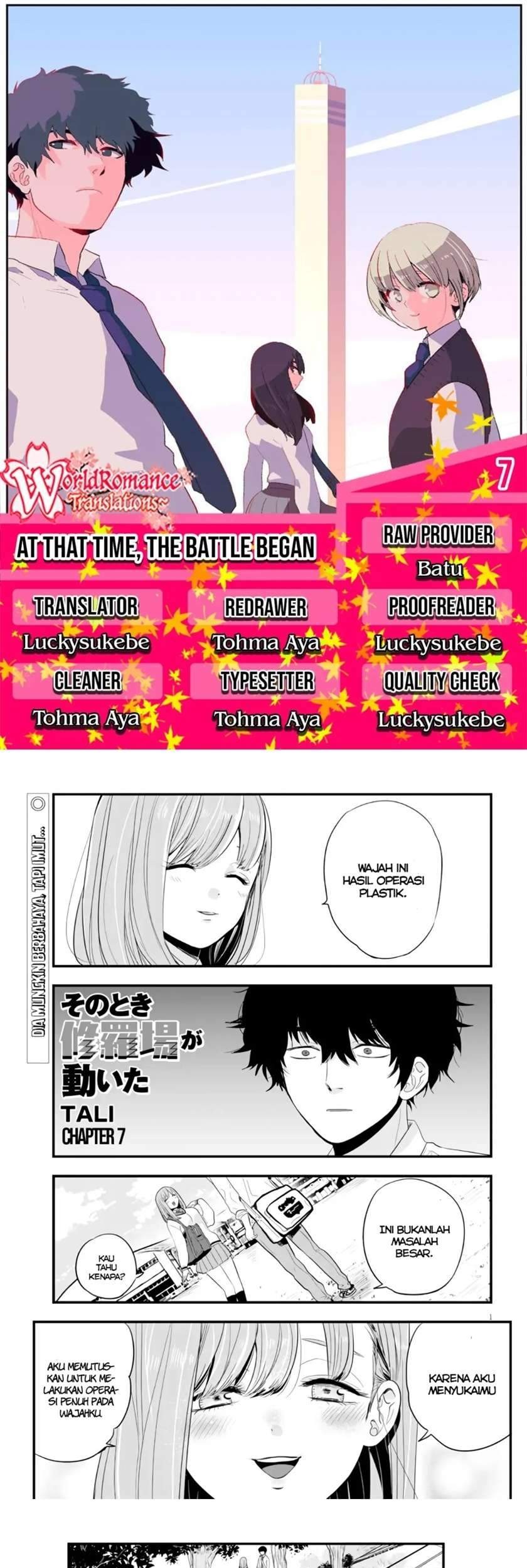 At That Time, The Battle Began Chapter 7 halaman 1