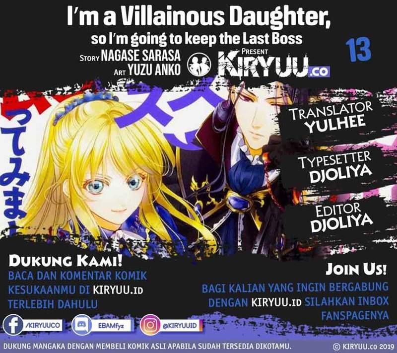 Komik I’m a Villainous Daughter so I’m going to keep the Last Boss Chapter 13 gambar 1