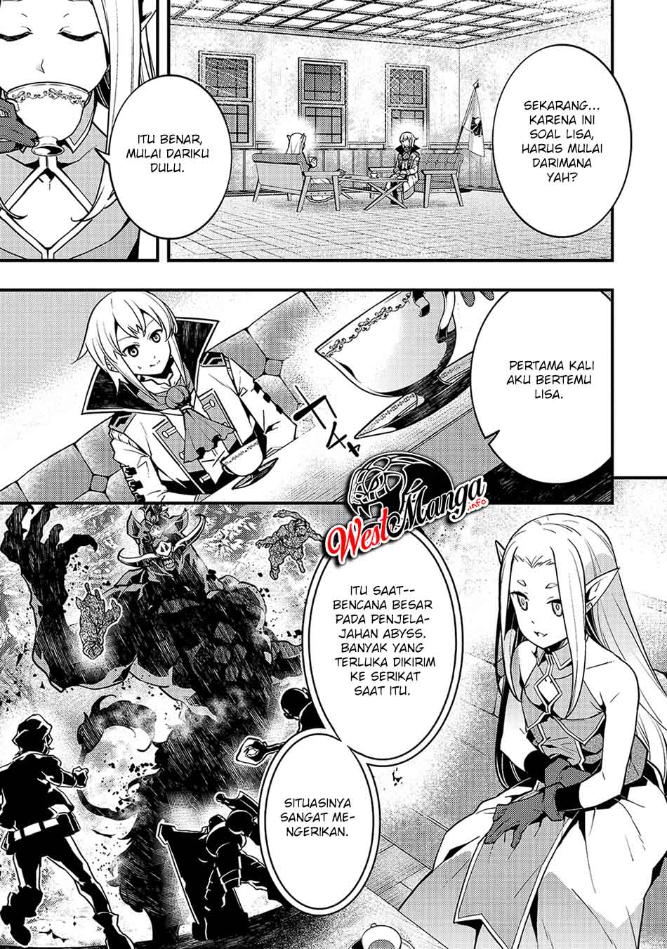 Manga Kyoukai Meikyuu to Ikai no Majutsushi Chapter 37 gambar 2