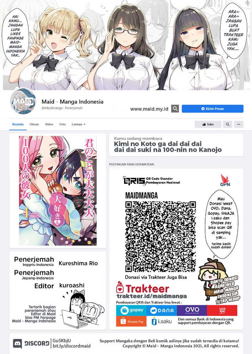 Manga Kimi no Koto ga Dai Dai Dai Dai Daisuki na 100-ri no Kanojo Chapter 68 gambar 2