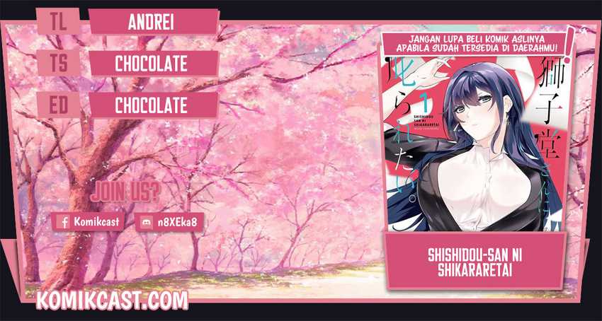 Komik Shishidou-san ni Shikararetai Chapter 15 gambar 1