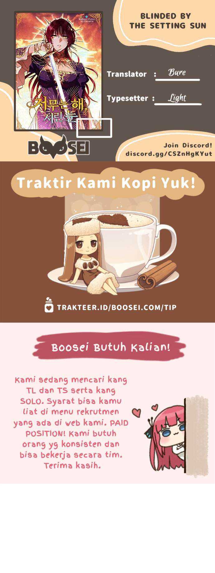 Komik Blinded By The Setting Sun Chapter 42 gambar 1