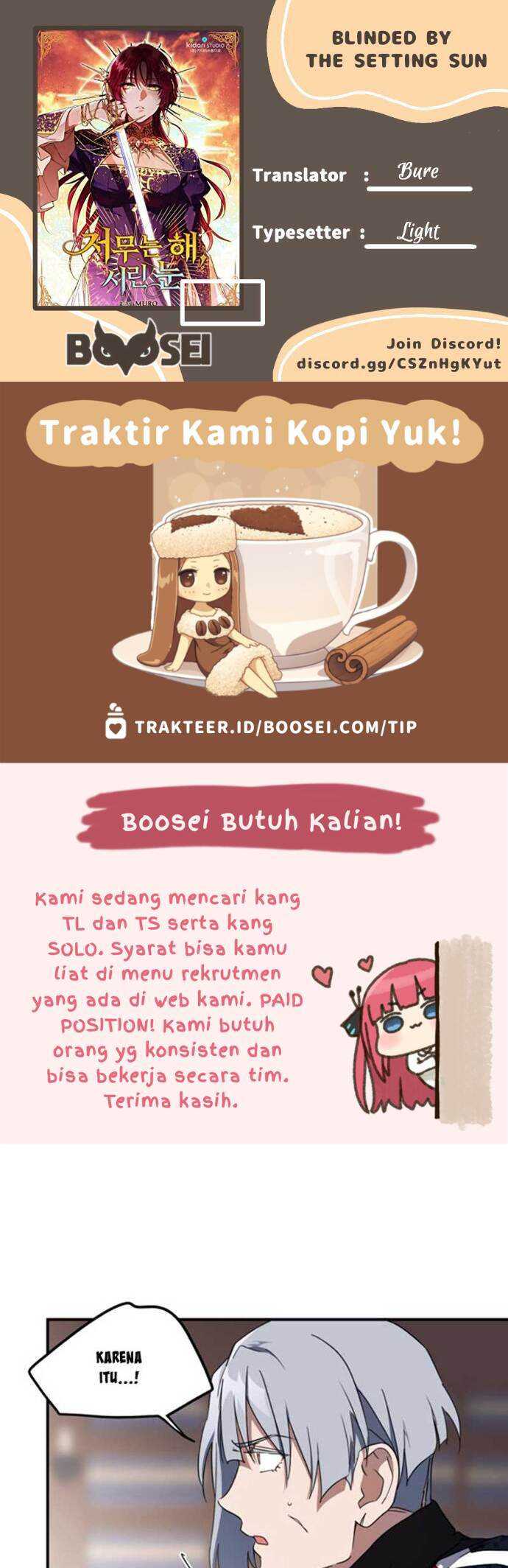Komik Blinded By The Setting Sun Chapter 41 gambar 1