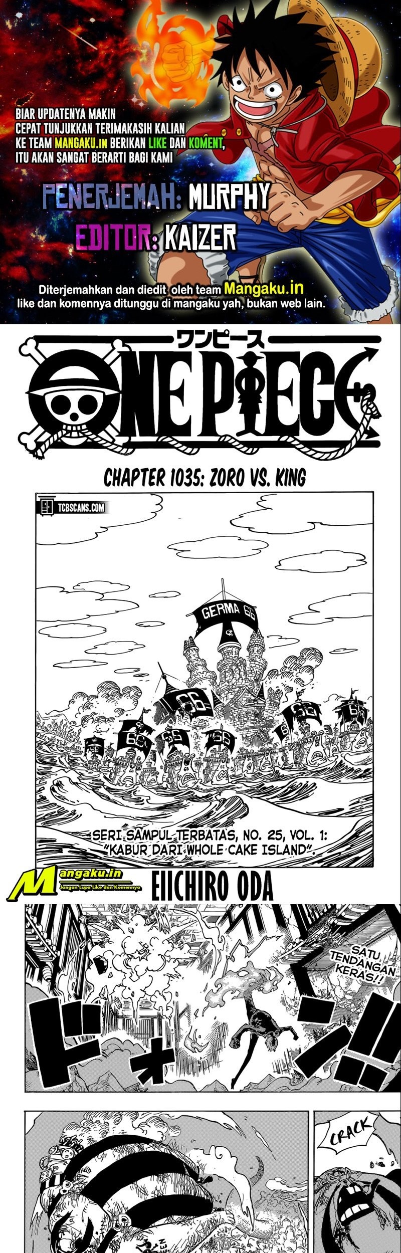 Komik One Piece Chapter 1035 gambar 1