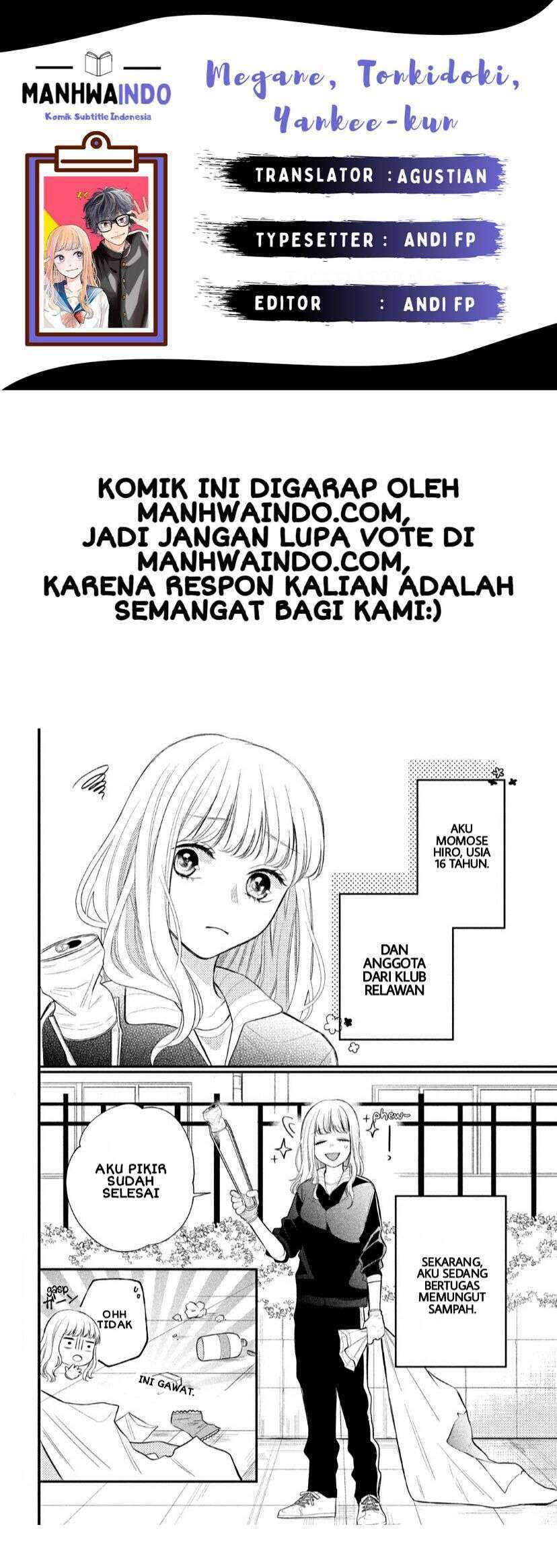 Komik Megane Tokidoki Yankee-kun Chapter 02 gambar 1