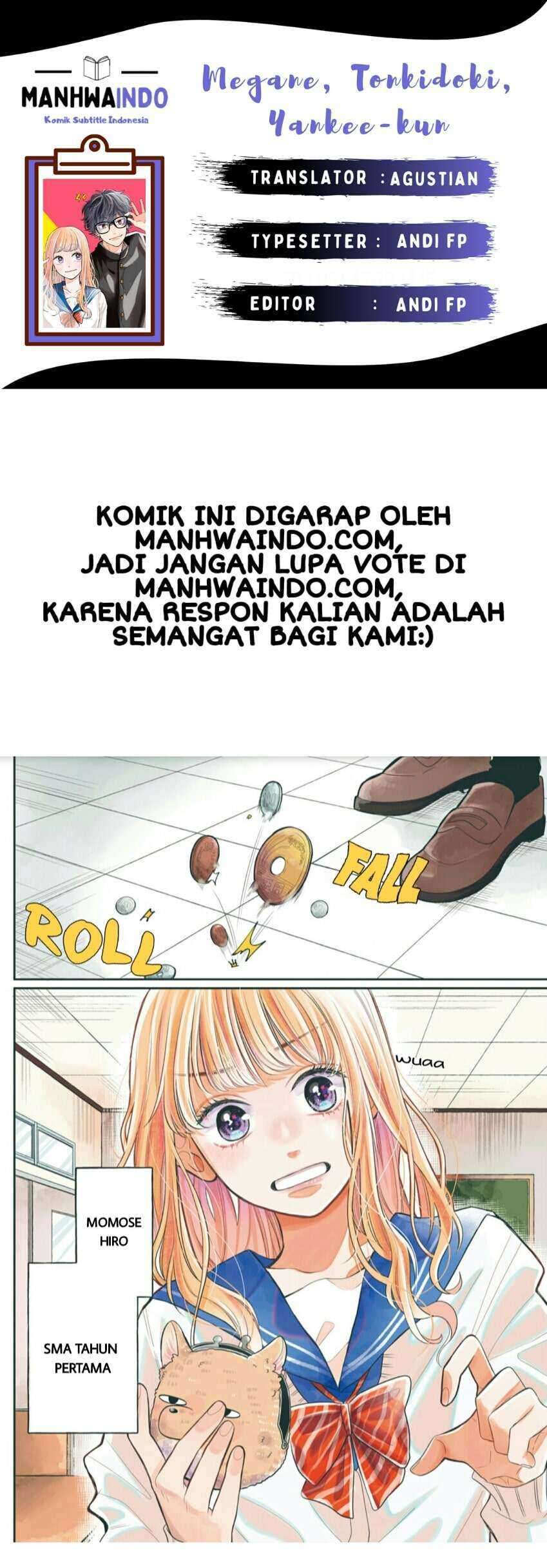 Komik Megane Tokidoki Yankee-kun Chapter 01 gambar 1