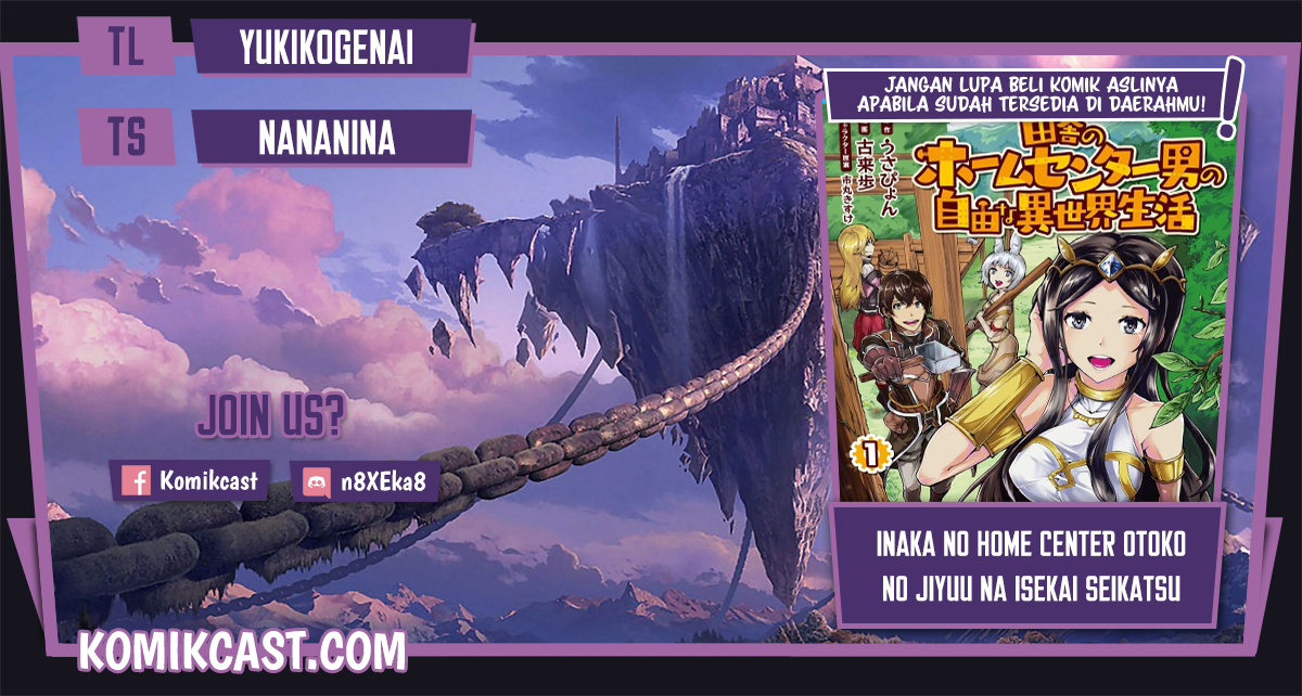 Komik Inaka no Home Center Otoko no Jiyuu na Isekai Seikatsu Chapter 09.1 gambar 1