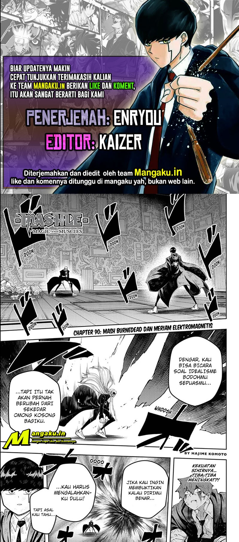 Komik Mashle: Magic and Muscles Chapter 90 gambar 1