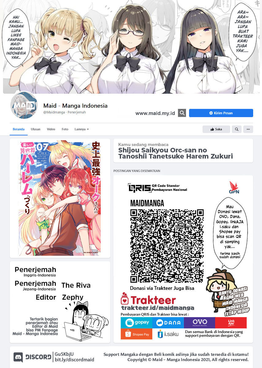 Manga Shijou Saikyou Orc-san no Tanoshii Tanetsuke Harem Zukuri Chapter 70 gambar 2