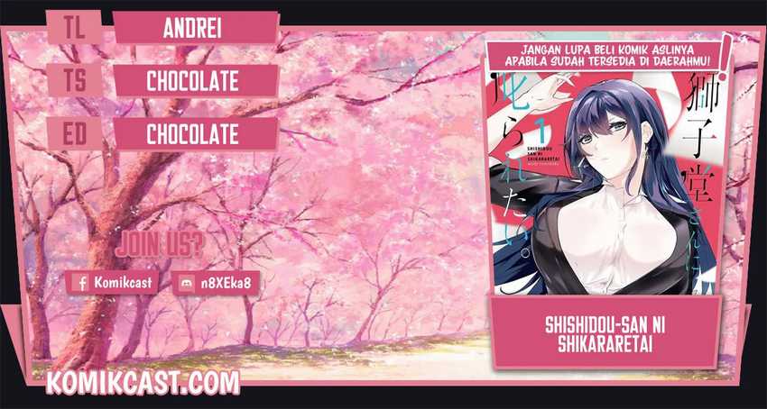 Komik Shishidou-san ni Shikararetai Chapter 16 gambar 1
