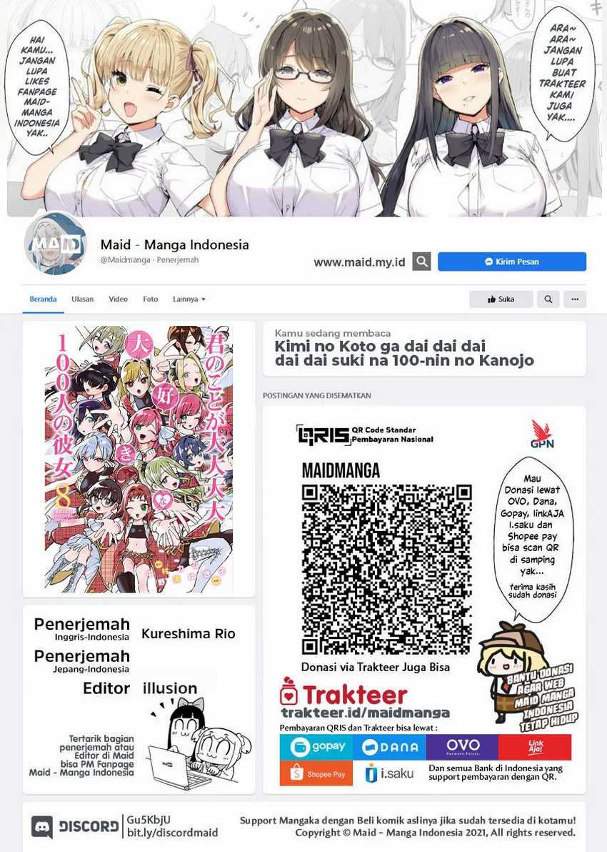 Manga Kimi no Koto ga Dai Dai Dai Dai Daisuki na 100-ri no Kanojo Chapter 71 gambar 2