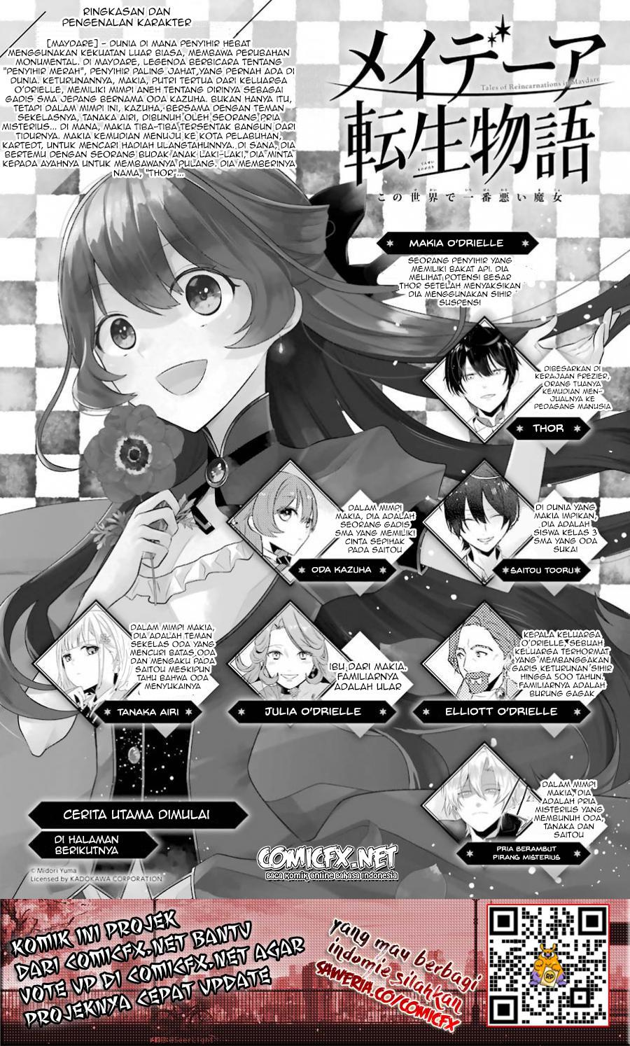 Manga Maydare Tensei Monogatari: Kono Sekai de Ichiban Warui Majo Chapter 02 gambar 2