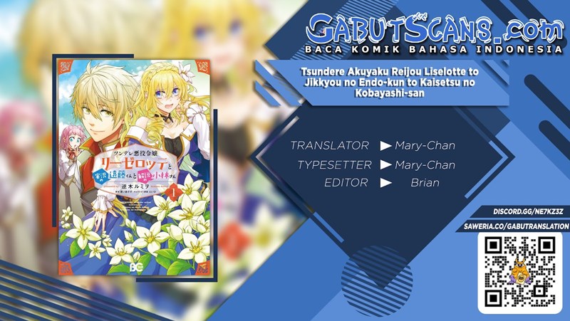 Komik Tsundere Akuyaku Reijou Liselotte to Jikkyou no Endo-kun to Kaisetsu no Kobayashi-san Chapter 14.1 gambar 1