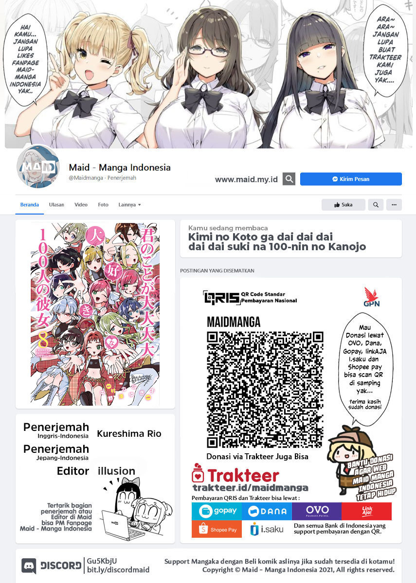 Manga Kimi no Koto ga Dai Dai Dai Dai Daisuki na 100-ri no Kanojo Chapter 77 gambar 2