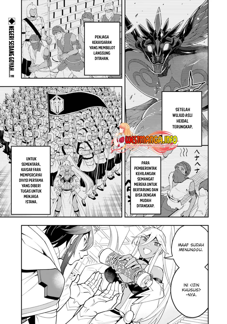 Manga Kouryakuhon o Kushi Suru Saikyou no Mahoutsukai ~”meirei sa sero” to wa Iwa Senai Oreryuu Mao Tobatsu Saizen Ruuto ~ Chapter 28 gambar 2