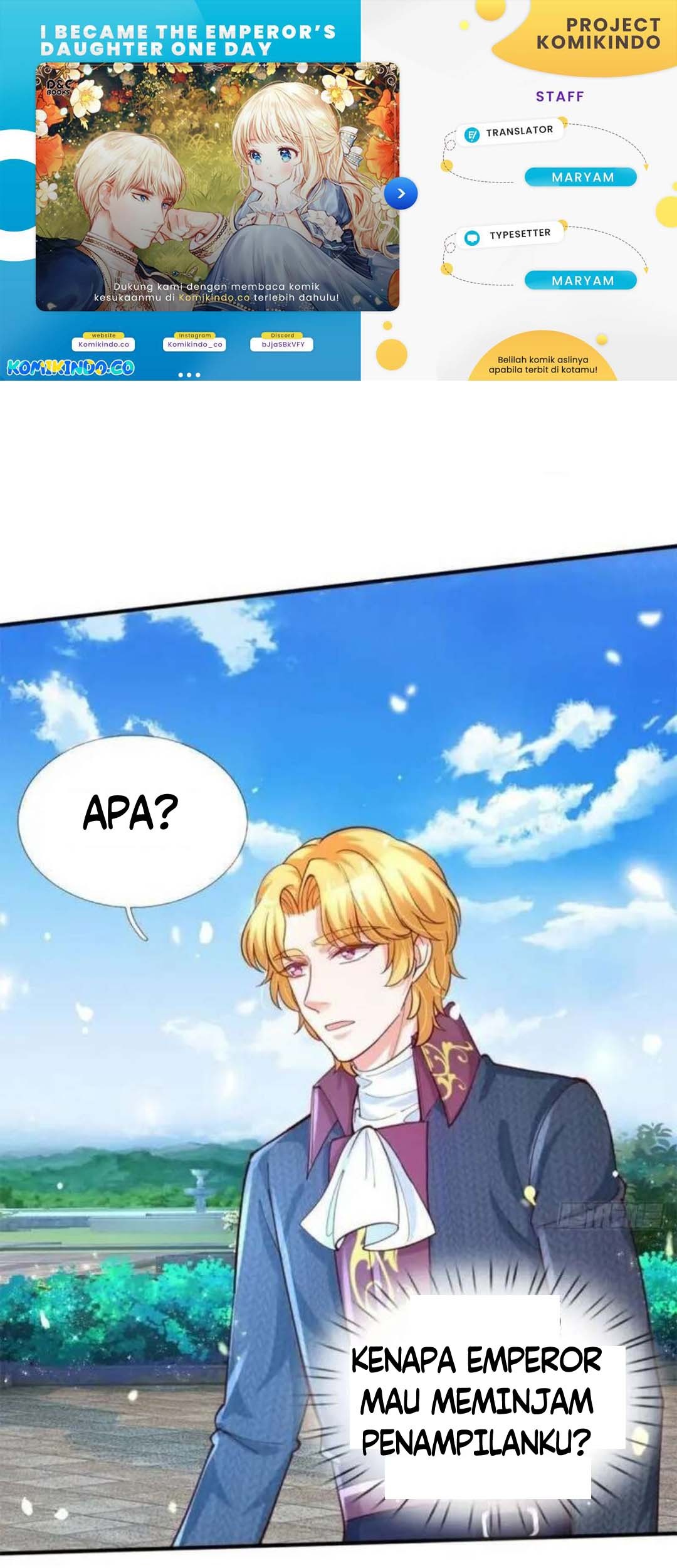 Komik I Became The Emperor’s Daughter One Day Chapter 140 gambar 1