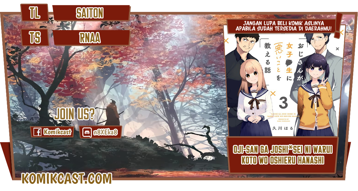 Komik Oji-san ga Joshi●sei ni Warui Koto wo Oshieru hanashi Chapter 24 gambar 1