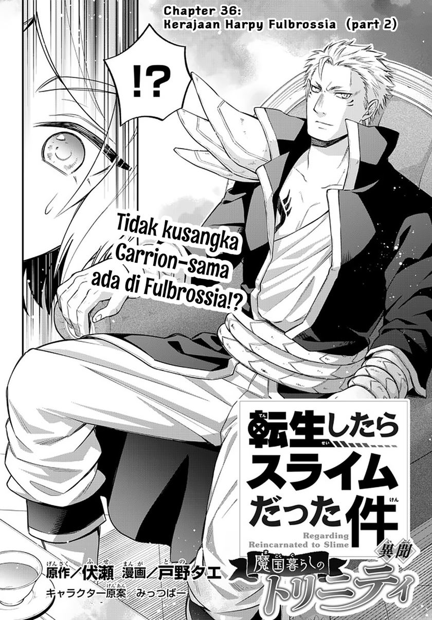 Manga Tensei Shitara Slime Datta Ken Ibun: Makoku Gurashi no Trinity Chapter 36 gambar 2