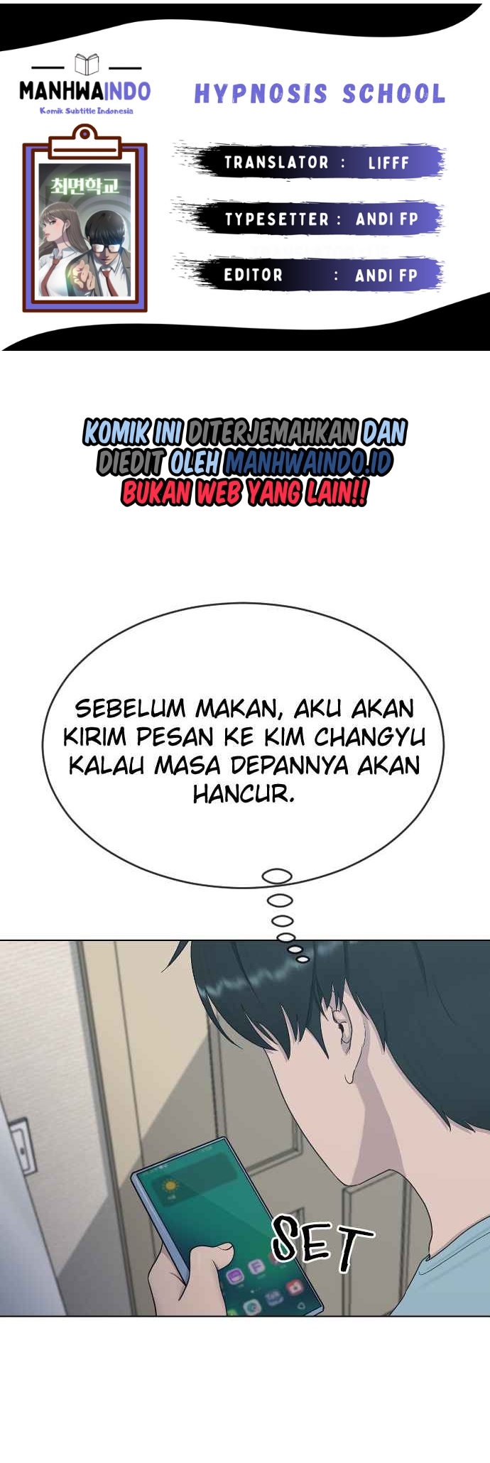 Komik Hypnosis School Chapter 27 gambar 1