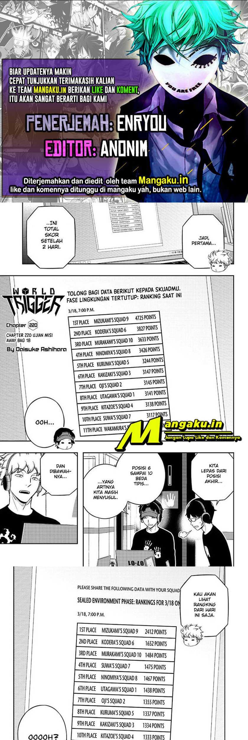 Komik World Trigger Chapter 220 gambar 1